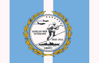 [Korean War Veterans flag]